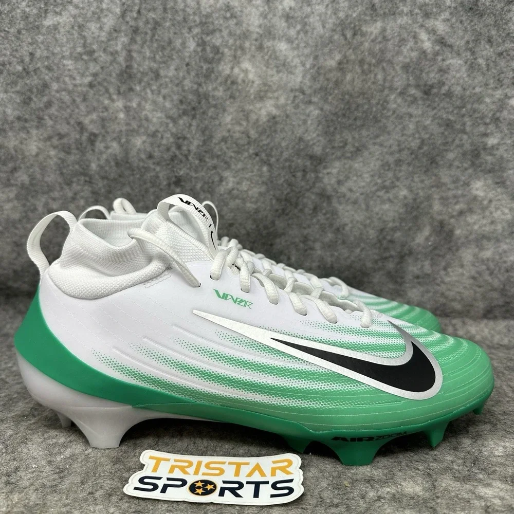 Nike Vapor Pro 1 Football Cleats Mens Size 9 White Green Black HM8850-100